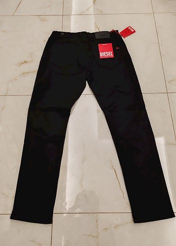 Erkek Siyah Baskılı Kot Pantolon - Görsel 7