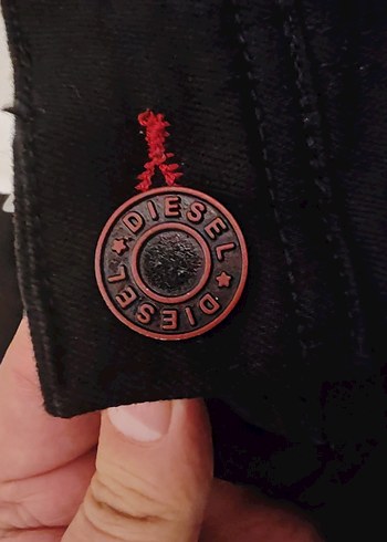 Erkek Siyah Baskılı Kot Pantolon - Görsel 3