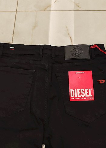 Erkek Siyah Baskılı Kot Pantolon - Görsel 8