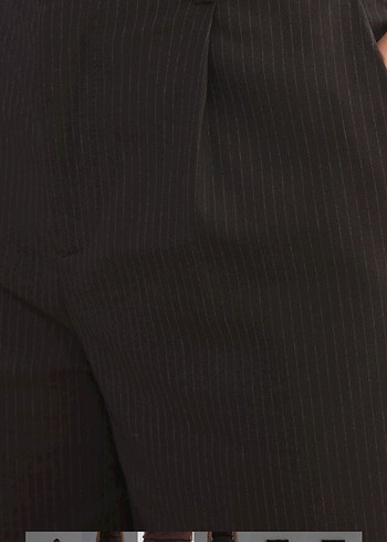 Düz Kesim Pilili Kahverengi Kadın Kumaş Pantolon - Görsel 2