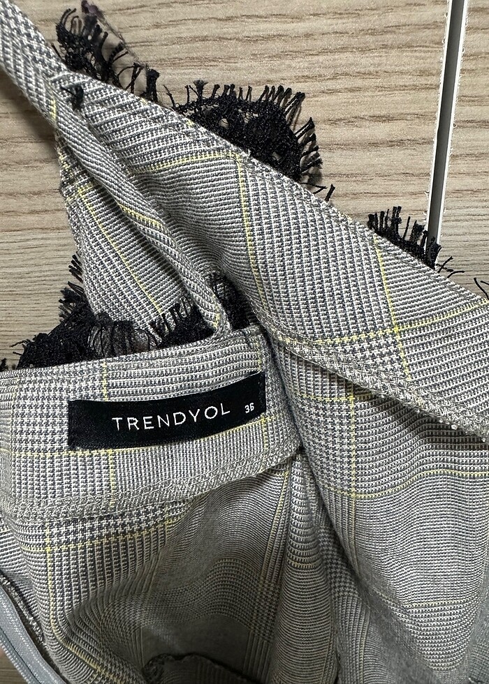 Gri İp Askılı Elbise - Görsel 5