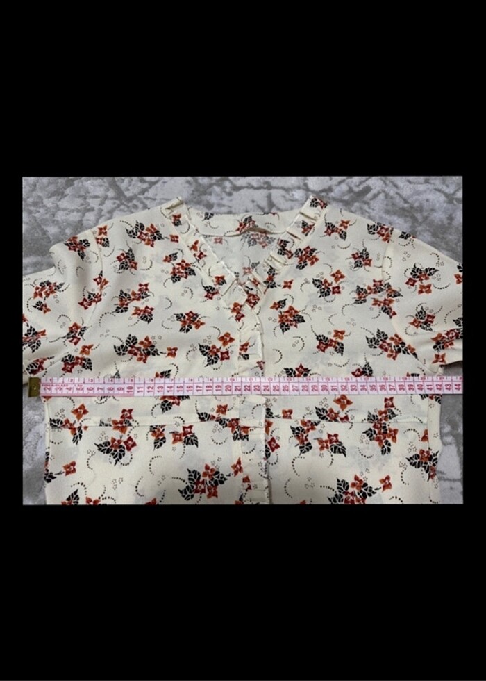 Çiçek Desenli Uzun Elbise - Görsel 4