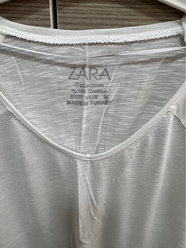 Zara Beyaz Tshirt - Görsel 3