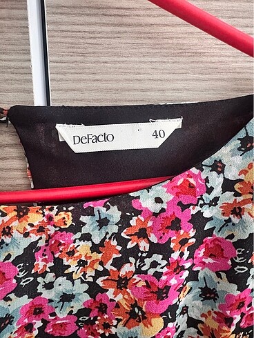 40 Beden Çiçekli Elbise