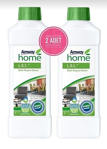 Amway Home Loc Çok Amaçlı Temizleyici 2li