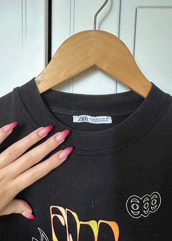 m Beden siyah Renk Zara man tshirt