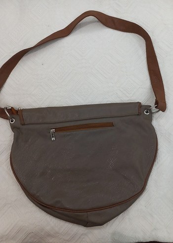 Kahverengi Deri Ayarlanabilir Askılı Kadın Çanta - Görsel 2