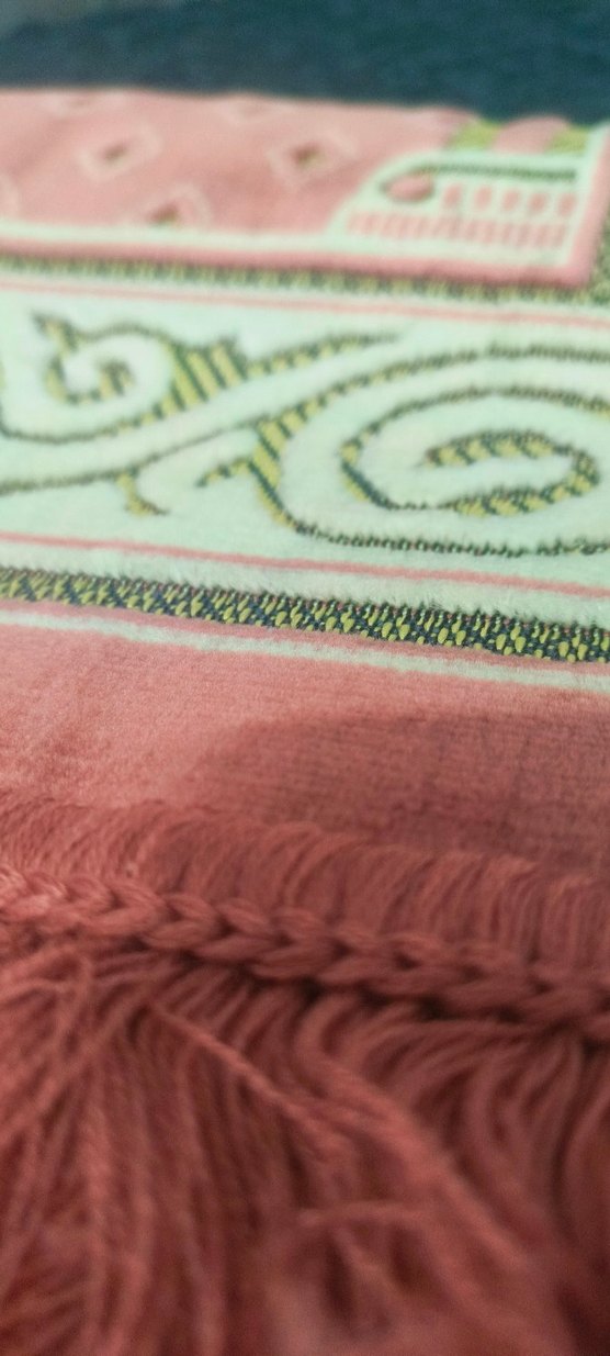 2 adet Pembe İşlemeli püsküllü Geleneksel seccade - Görsel 5