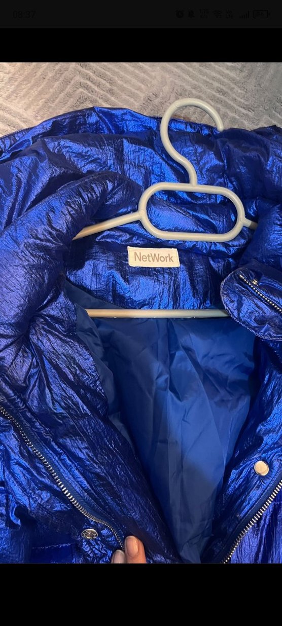 Parlak Neon Kar Kayak Puffy şişme mont - Görsel 2