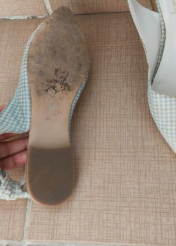 Piti Pöti Kareli Bantlı Fiyonklu Kadın Babet - Görsel 2