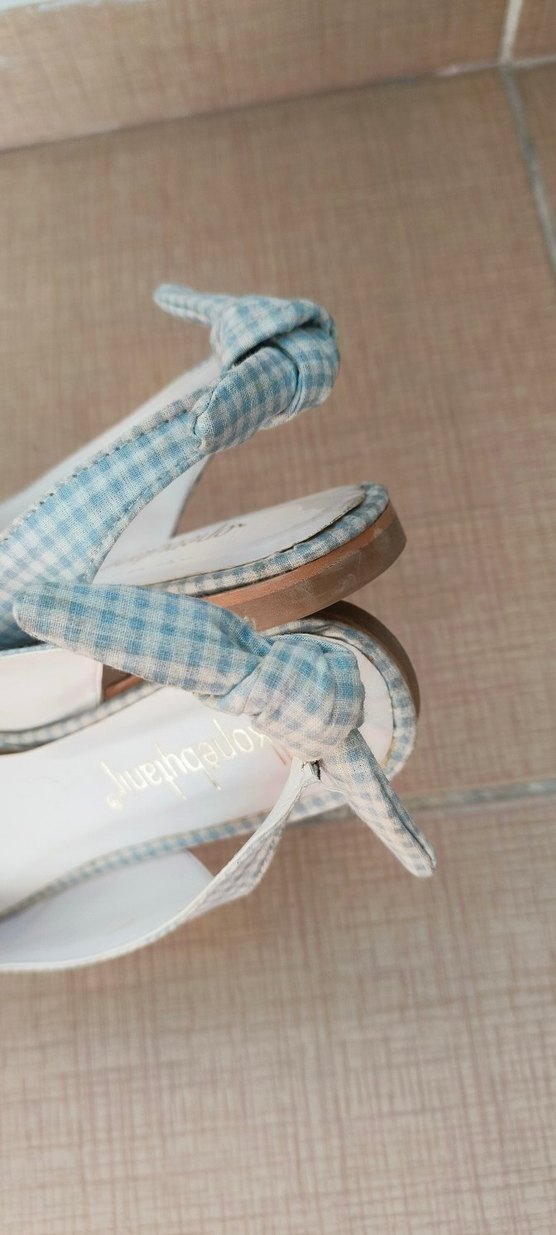 Piti Pöti Kareli Bantlı Fiyonklu Kadın Babet - Görsel 3