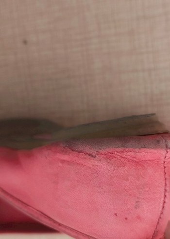 Bambi Fiyonku Gerçek Deri Kırmızı babet - Görsel 5