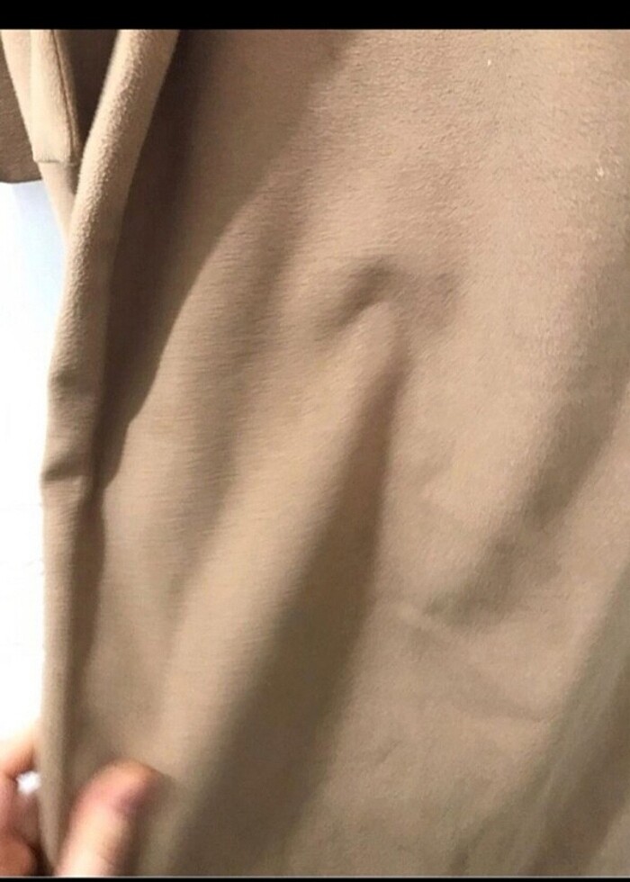 Camel uzun kuşaklı şapkalı manto bornoz model kaban - Görsel 3