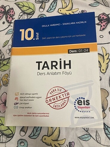 Eis yayınları 10. Sınıf tarih ders anlatım föyü