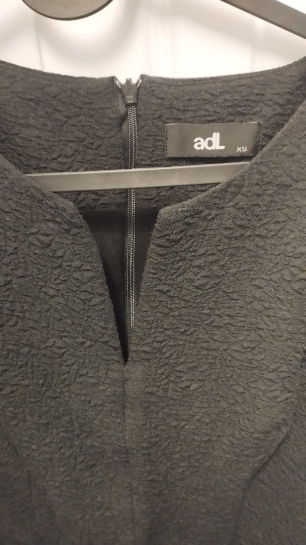 Adil Işık Nakışlı Siyah Midi Elbise - Görsel 3