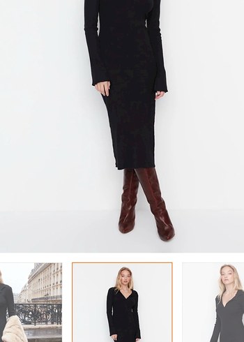 Yırtmaçlı elbise - Görsel 2