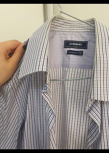 Gri Erkek Kısa Kollu Düğmeli Gömlek - Görsel 2