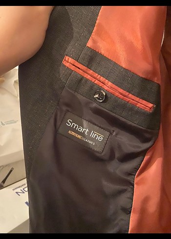 Düğmeli Gri Erkek Ceket - Görsel 2