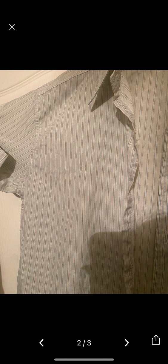 Gri Kısa Kollu Keten Erkek Gömlek - Görsel 2