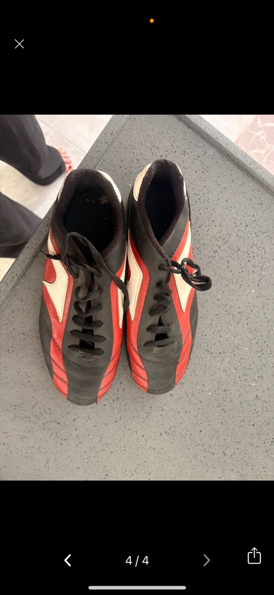 Kırmızı Erkek Futbol Ayakkabısı Cırt Cırtlı - Görsel 4