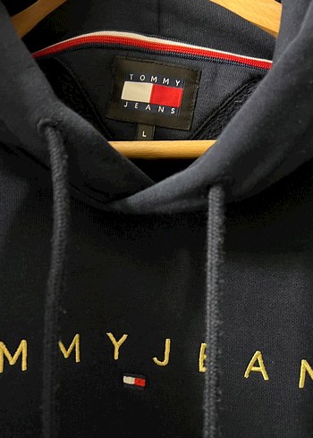 Tommy Jeans Lacivert Kapüşonlu Sweatshirt - Görsel 4