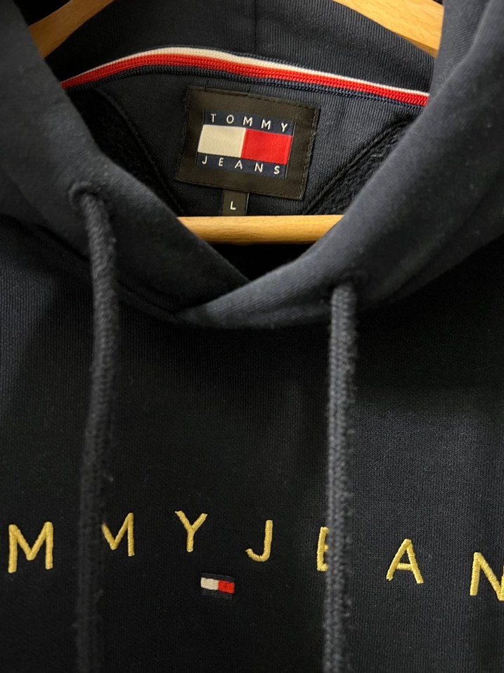 Tommy Jeans Lacivert Kapüşonlu Sweatshirt - Görsel 4