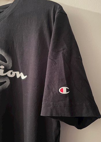 Champion Siyah Erkek Tişört - Görsel 3