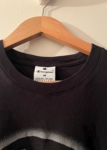 Champion Siyah Erkek Tişört - Görsel 4