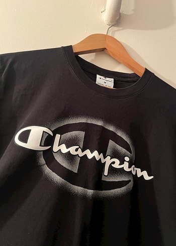 Champion Siyah Erkek Tişört - Görsel 2
