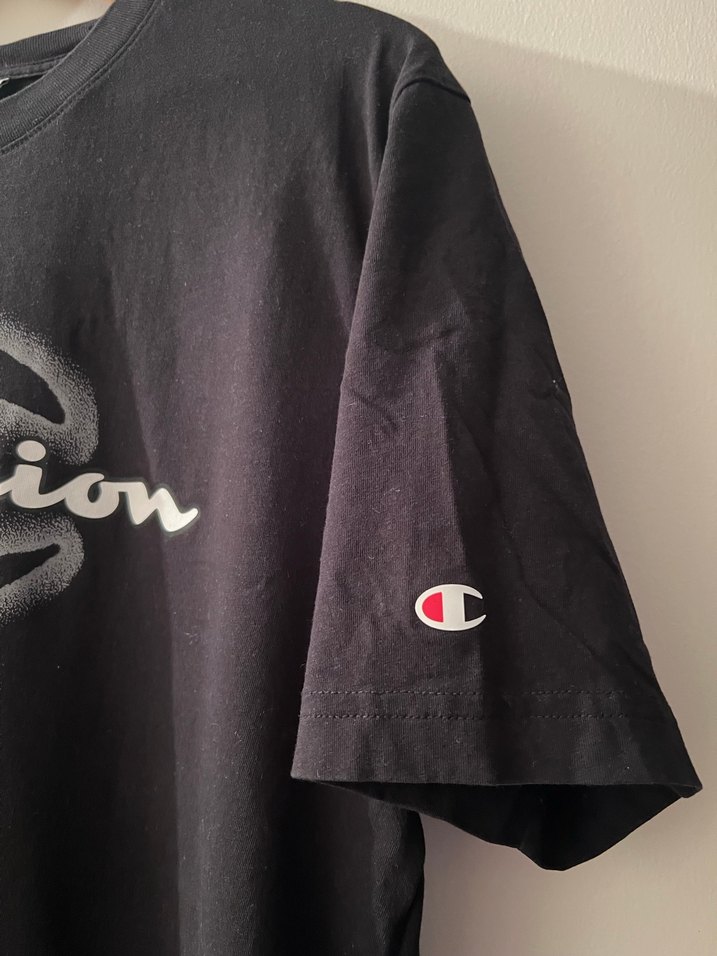 Champion Siyah Erkek Tişört - Görsel 3
