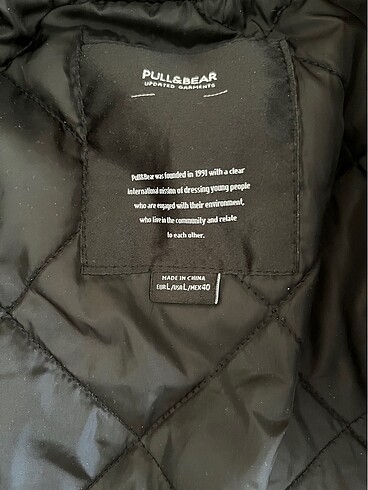 l Beden Pull and bear erkek ceket