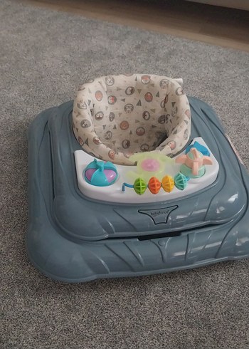 Gri Bebek Yürüteci Oyuncaklı