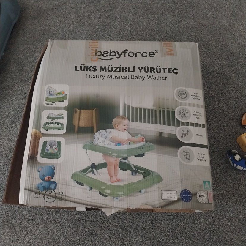 Gri Bebek Yürüteci Oyuncaklı - Görsel 4