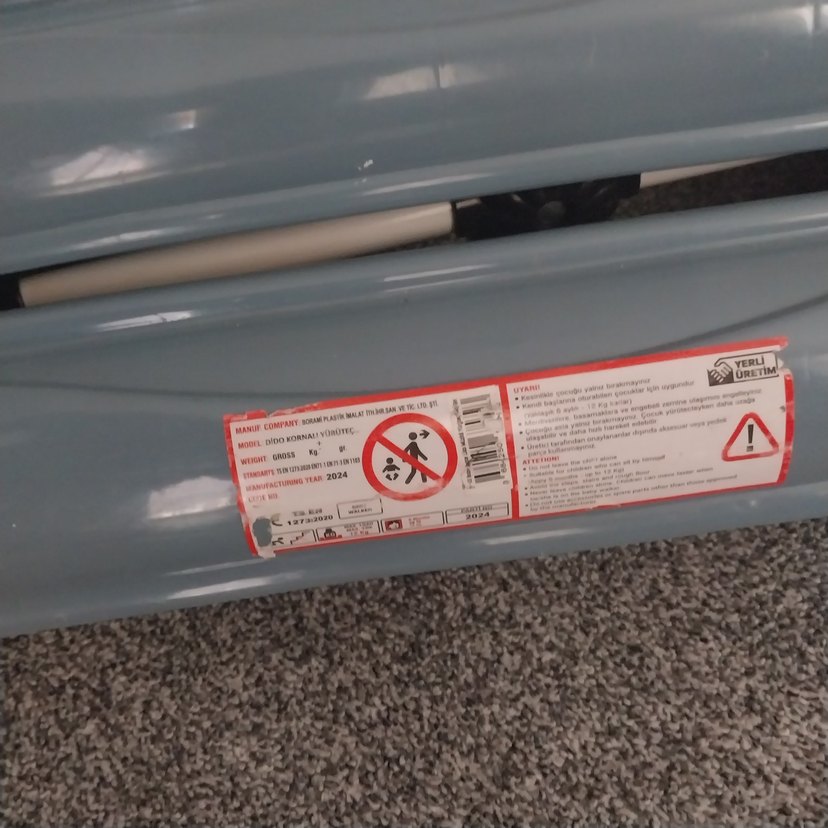 Gri Bebek Yürüteci Oyuncaklı - Görsel 3