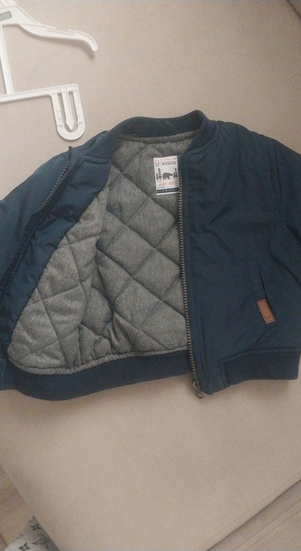 Lacivert Fermuarlı Erkek Çocuk Mont - Görsel 3