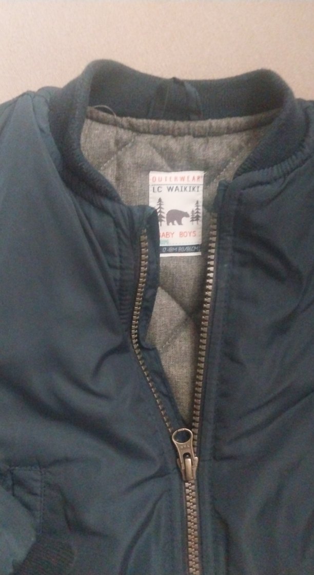 Lacivert Fermuarlı Erkek Çocuk Mont - Görsel 2