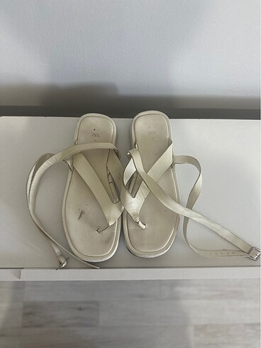 37 Beden camel Renk Zara orjinal sandalet