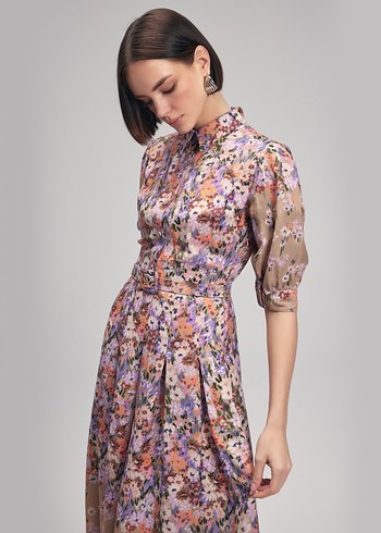 ADL DESENLİ ELBİSE - Görsel 4