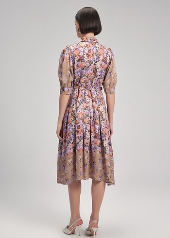 ADL DESENLİ ELBİSE - Görsel 3