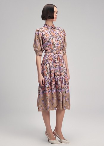 ADL DESENLİ ELBİSE - Görsel 2