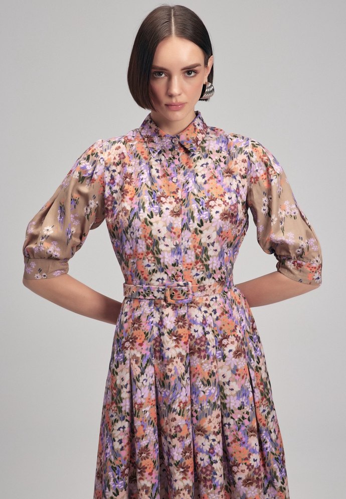 ADL DESENLİ ELBİSE - Görsel 5