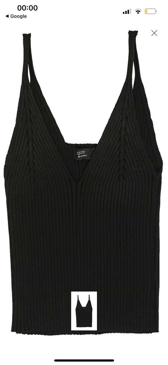 Siyah V Yaka Kadın Bluz - Görsel 2