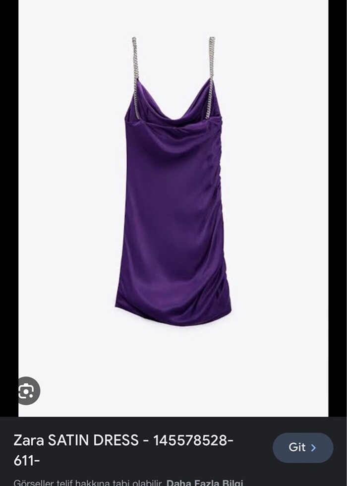 Zara Mor Elbise - Görsel 2