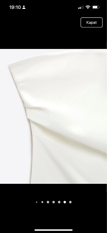 Zara Straplez Beyaz Nikah Nişan Söz Elbisesi - Görsel 7