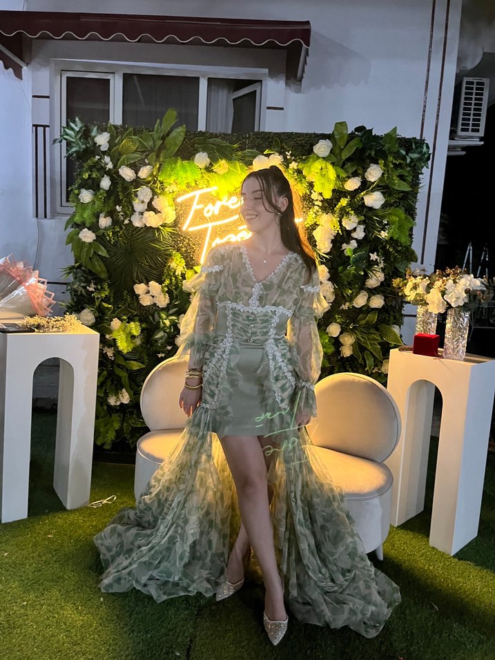 Yeşil Abiye Elbise - Görsel 3