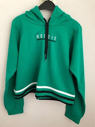 Yeşil sweatshirt