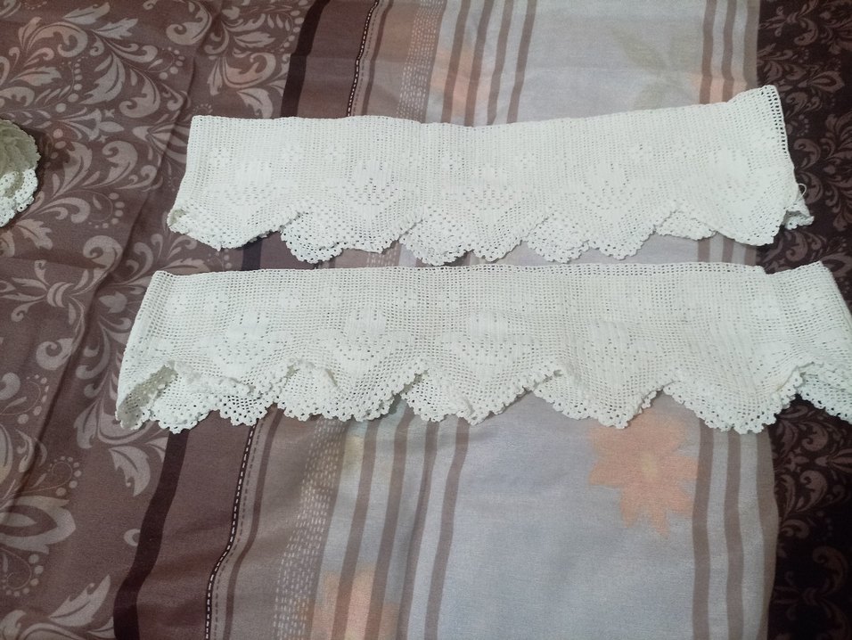 Beyaz Örgü Dantel Kenarlık - Görsel 2