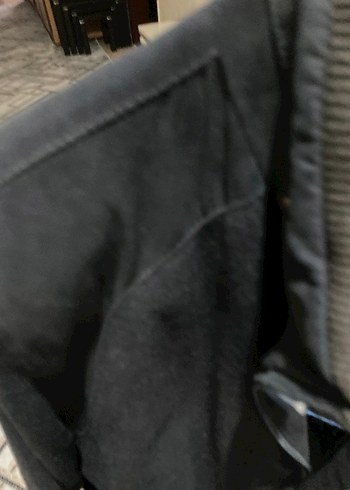 Erkek Siyah Midi Boy Fermuarlı Ceket - Görsel 4