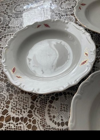 Parlak kahverengi 4 adet yemek tabağı - Görsel 7