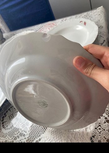 Parlak kahverengi 4 adet yemek tabağı - Görsel 5